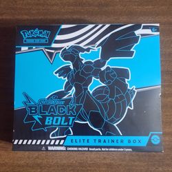 Pokemon Cards Scarlet and Violet Black Bolt Elite Trainer Box 