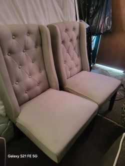 2 Gray Accent Chairs