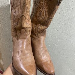 Old West Cowboy Leather Boots Excellent condition Size 11 