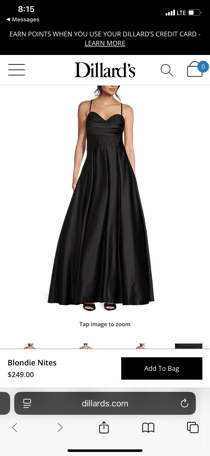 Blondie Nites Dress Black Prom Party Night Formal
