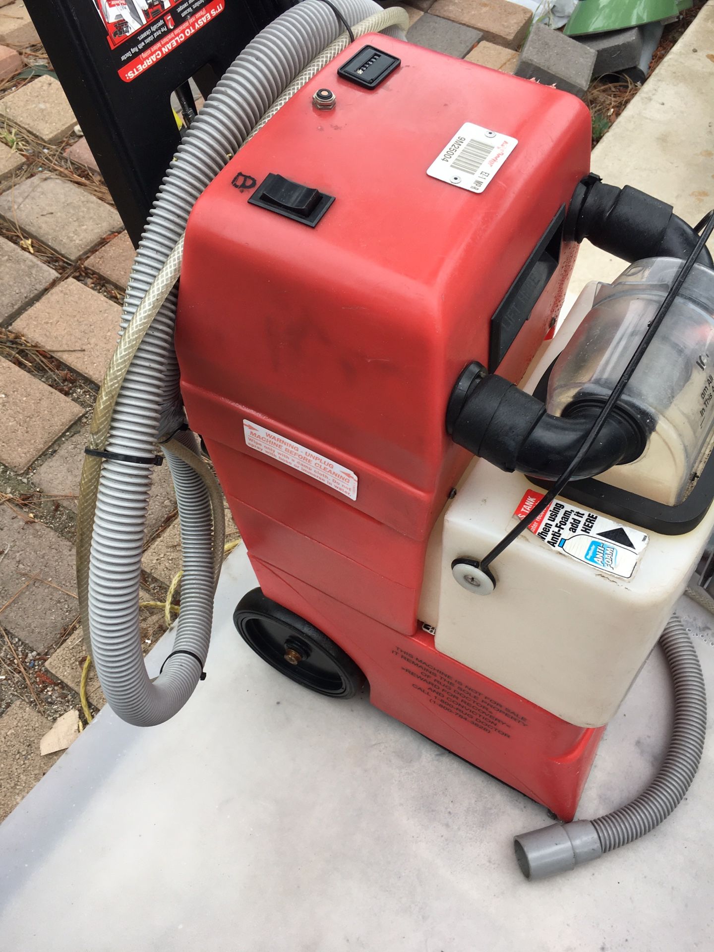 Rug doctor model EZ 1 MPR2C With the hose and upholstery brush