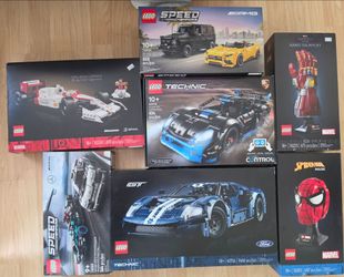 LEGO Car Collection + NEW Spider-Man Mask (All with Boxes and Manual)