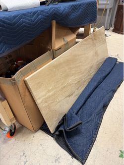Marble slab -  no chips - 74” x 22” x “ 1  thick