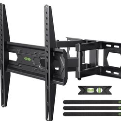 USX MOUNT TV Wall Mount for 32-74 inch Flat Screen/LED/4K up to 110lbs, Full Motion TV Mount Bracket with Swivel & Tilt Articulating Dual Arms, Max VE