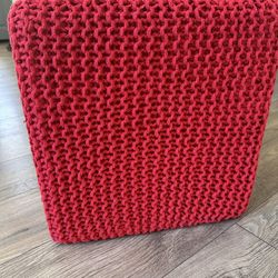 Knit ottoman