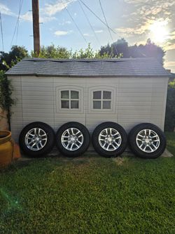 ⚐
 

Brand new OEM 18 inch wheels and tires for Chevy Silverado - $1,500