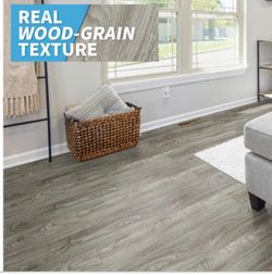 New Art3d Peel and Stick Floor Tile Vinyl Wood Plank 36-Pack 54 Sq.Ft, Light Grey, Rigid Surface Hard Core Easy DIY Self-Adhesive Flooring