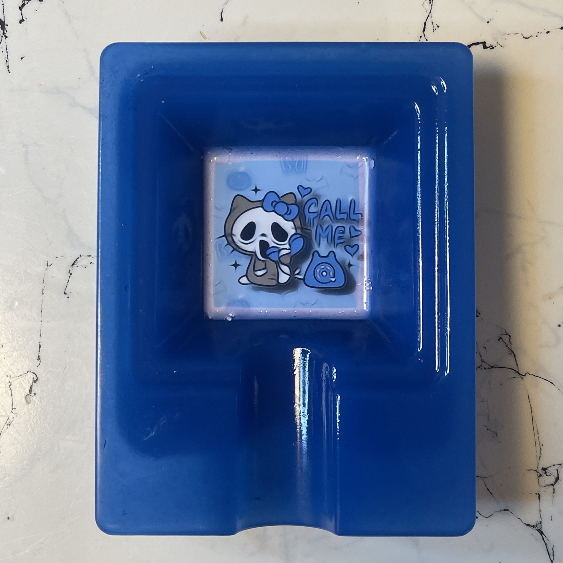 Blue Hello Kitty x Ghostface Cigar Ashtray