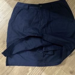  La Cabaña navy blue 100% cotton casual Skirt Woman’s Size 12