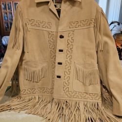Native American Poncho And Suede Jacket