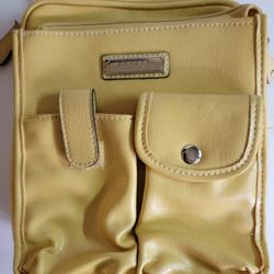 Rosetti Crossbody Yellow Medium Good Condition Purse