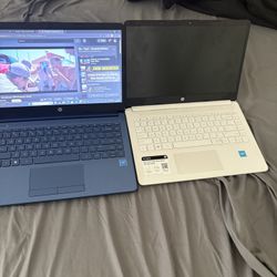 Both New Hp Laptops Barely Used Everything Works 100% Comes With Charger 