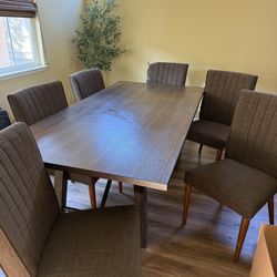 Dining Table Set with 6 Chairs 