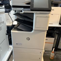 HP Color LaserJet Enterprise Flow MFP M681 — 5-Drawer Color Printer with Finisher & Keyboard