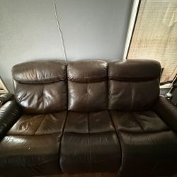 Ashley's Furniture Electric Recliner Couch And Loveseat