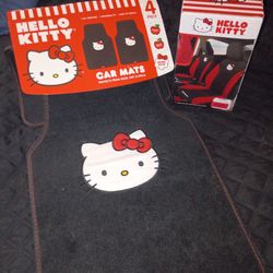 Hello kitty car seat and mats 