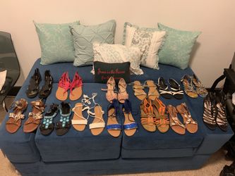 Shoes size 5 1/2 never worn. Price for 11 pair