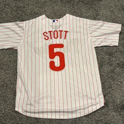 NWT Philadelphia Phillies White W/ pinstripe Bryson Stott Jersey Size XXXL