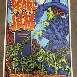 Pearl Jam Boston Fenway Poster