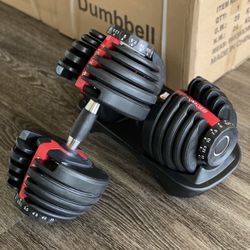 Adjustable Dumbbells Up To 52.5lb Each 
