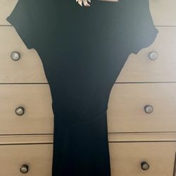 Casual Black Knit Dress Size L
