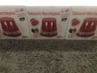 1of 2 SUPREME X wedo stool SET new in box BLUE F/S