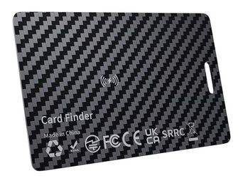 Wallet Tracker Card, Apple MFi Certified Ultra-Slim 0.07 inches Rechargeable Finder Works with Apple Find My (iOS Only), IP68 Waterproof Tracking Card