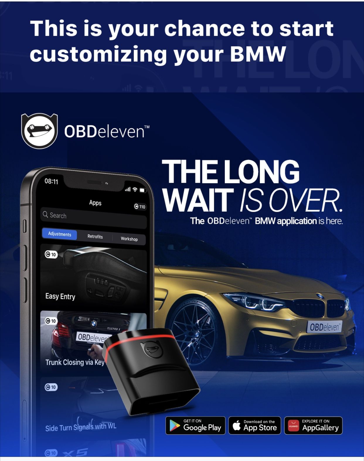 OBDeleven Next Gen OBD2 Diagnostic Bluetooth code reader Scanner for VAG Audi VW BMW