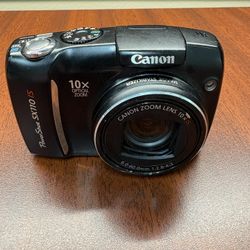 Canon PowerShot SX110 IS 9.0MP Digital Camera 10X Optical Zoom- Tested & Working