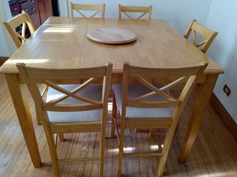Counter Height Table With 6 Chairs