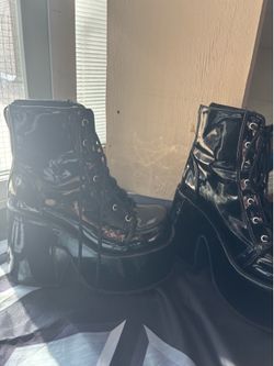 Black Demonia Platform Shoes