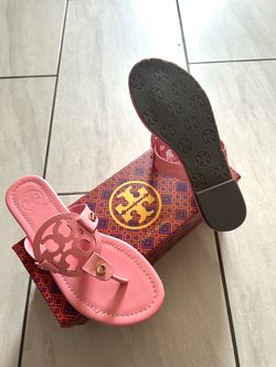 New! Pink Tory Burch Sandals Size 8