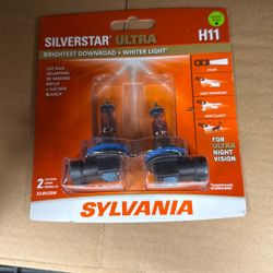 New Sylvania Silverstar Ultra H11 Headlights 