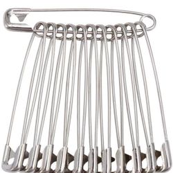 60PCS Large Safety Pins Size 4, 2.2inch /55mm