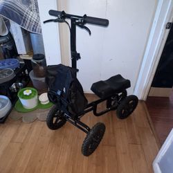 Vive Heavy Duty All Terrain Off Road Knee Scooter Walker for Foot Injuries 