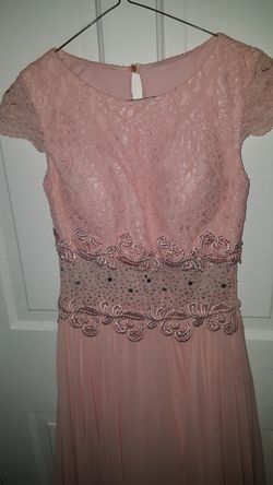 Pink maxi evening dress,
