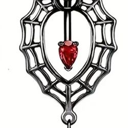 Spider Web Belly Piercing 