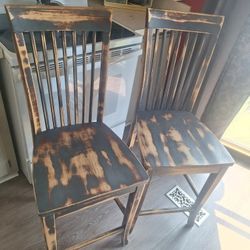 Adorable Set Of Taller Kitchen Chairs