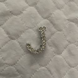 Rhinestone J Pin