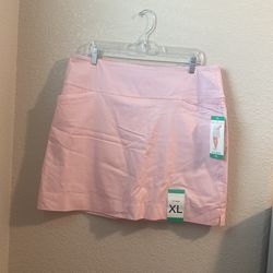 S.C. Skort  Tummy Control Coral Print Stretch With Pockets XL