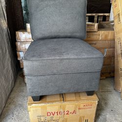 Armless Chair Dark Gray