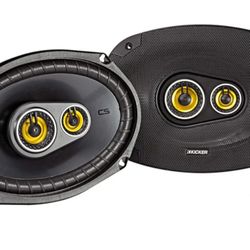 Kicker CS Series 150 Watt 6 x 9 Inch Car Audio Coaxial Speaker Pair, Black
