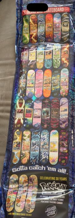 Santa Cruz x Pokemon blind bag skateboard deck
