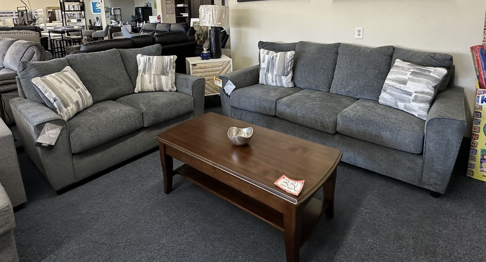 Gray Sofa And Loveseat