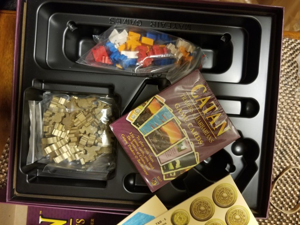Catan expansion board game traders and barbarians