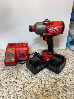 Milwaukee M18 Fuel Impact Wrench with Batteries and Charger