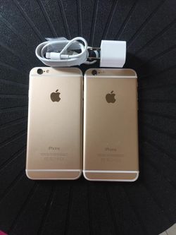 Factory unlocked apple iphone 6, store warranty 128 gb $130 each