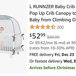 Baby Crib Pop up Canopy 