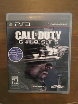 Sony PlayStation ps3 call of duty ghosts