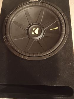15 inch subwoofer with box. Ready to go